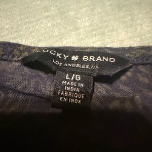 Lucky Brand Navy Blue Top
